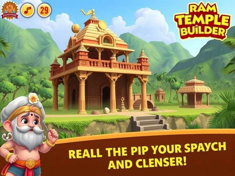 Ram Temple Builder Gameplay Screenshot